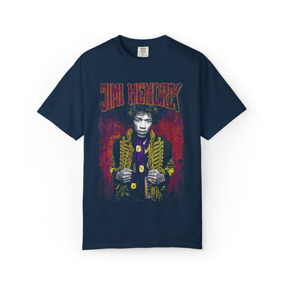 Jim Retro Rock Portrait T-Shirt — Vintage Psychedelic Band Graphic