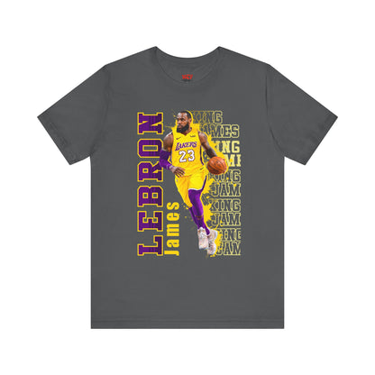 Lebron James Unisex Jersey Tee, Basketball Fan Shirt, Sports Apparel, Gift for Him, Casual Wear, Lakers Merchandise