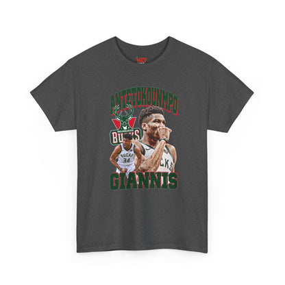 Giannis Antetokounmpo Unisex Heavy Cotton Tee - Basketball Fan Apparel