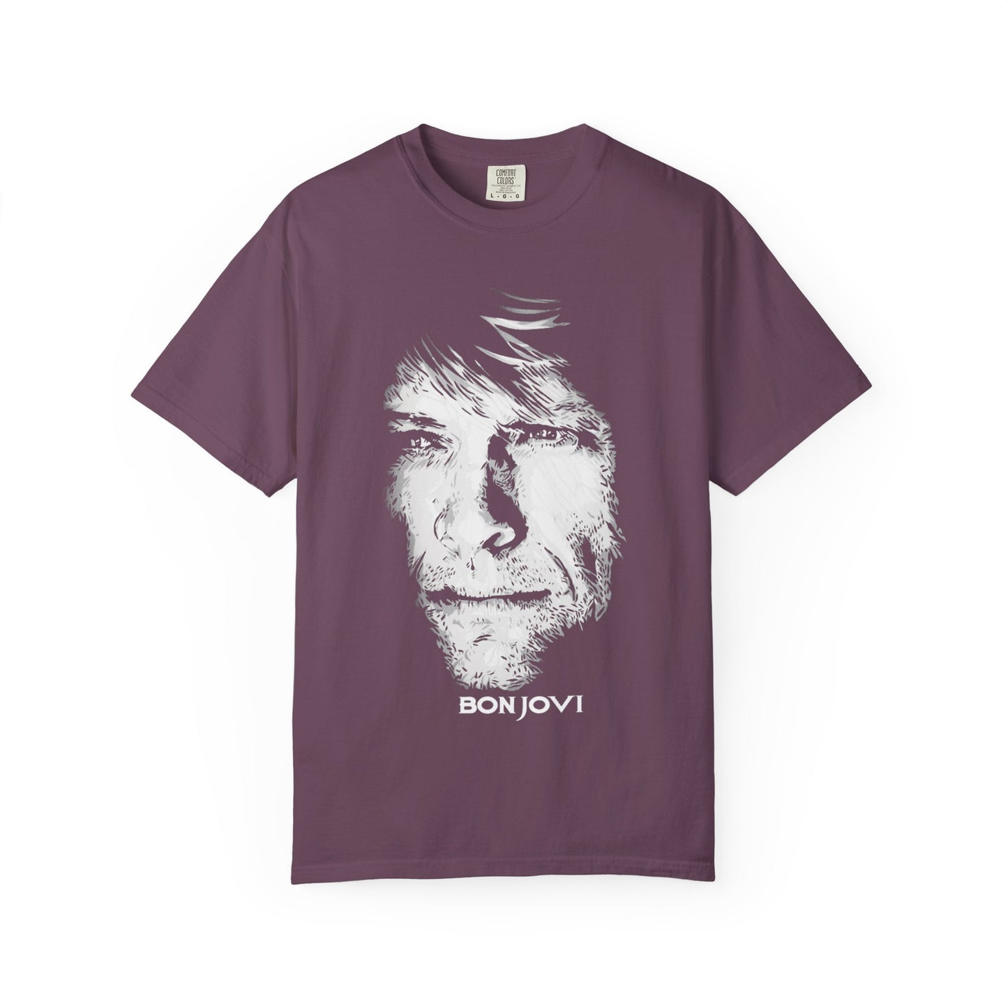 Vintage Rock Portrait T-Shirt — Bon Jovi Graphic Tee