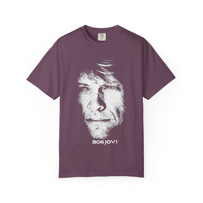 Vintage Rock Portrait T-Shirt — Bon Jovi Graphic Tee