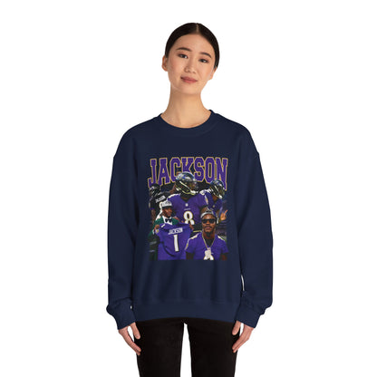 Lamar Jackson Graphic Crewneck Sweatshirt | Cozy Sports Apparel | Unisex Casual Wear | Perfect for Game Day, Gifts, Stylish & Comfy Sweatshirt