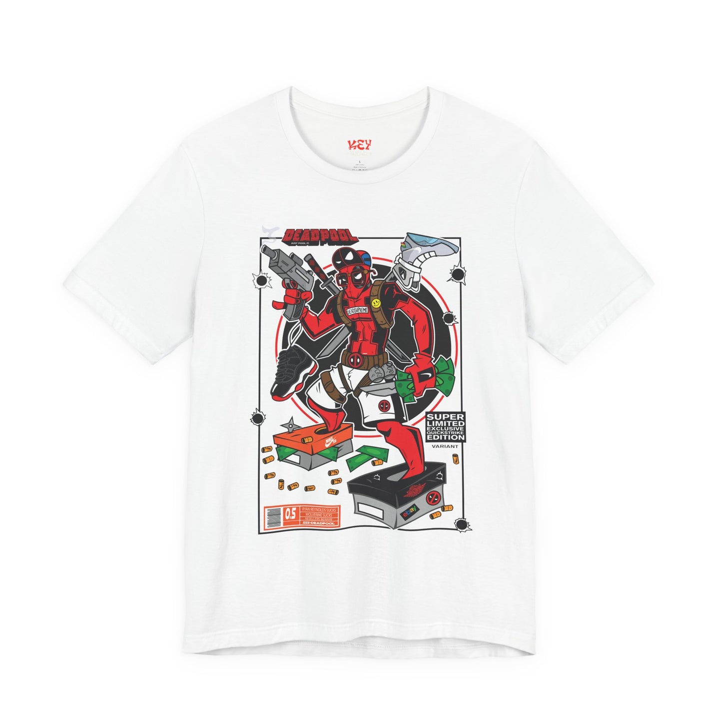 Deadpool Arcade Graphic Tee — Retro Gaming Comic T-Shirt