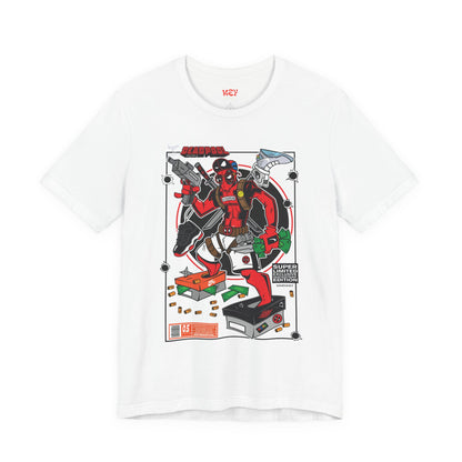 Deadpool Arcade Graphic Tee — Retro Gaming Comic T-Shirt