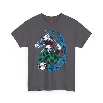 Demon Slayer Tanjiro Graphic Tee — Water Breathing Anime T-Shirt