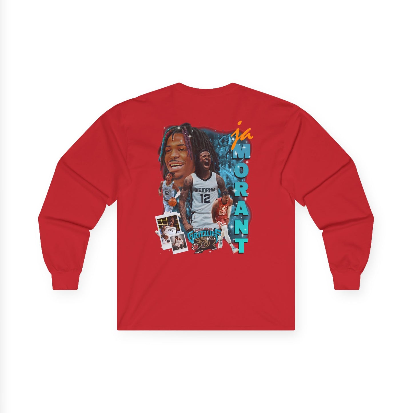 Ja Morant Long Sleeve Tee, Unisex Cotton Shirt for Sports Fans, Basketball Gift, Casual Wear, Game Day Top