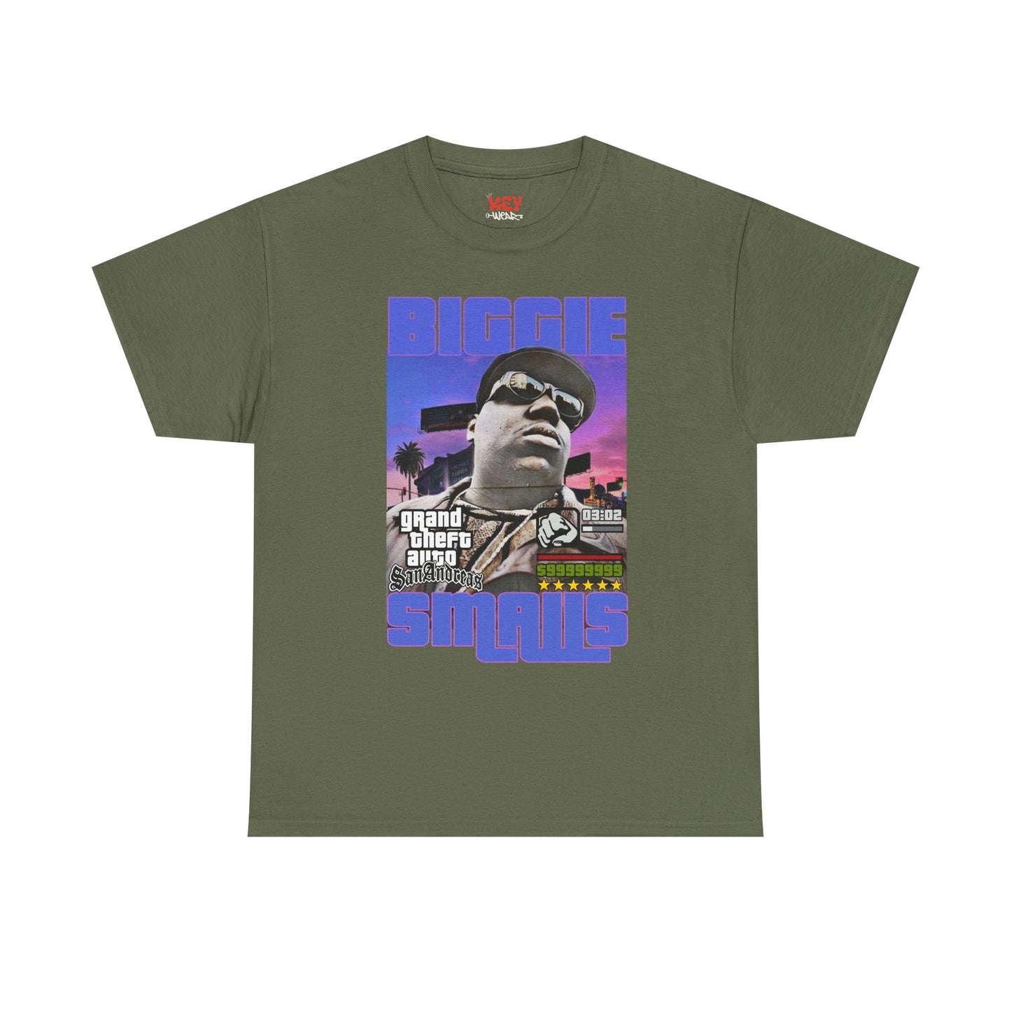 Biggie Tee — Retro Dragon Warrior Graphic T‑Shirt