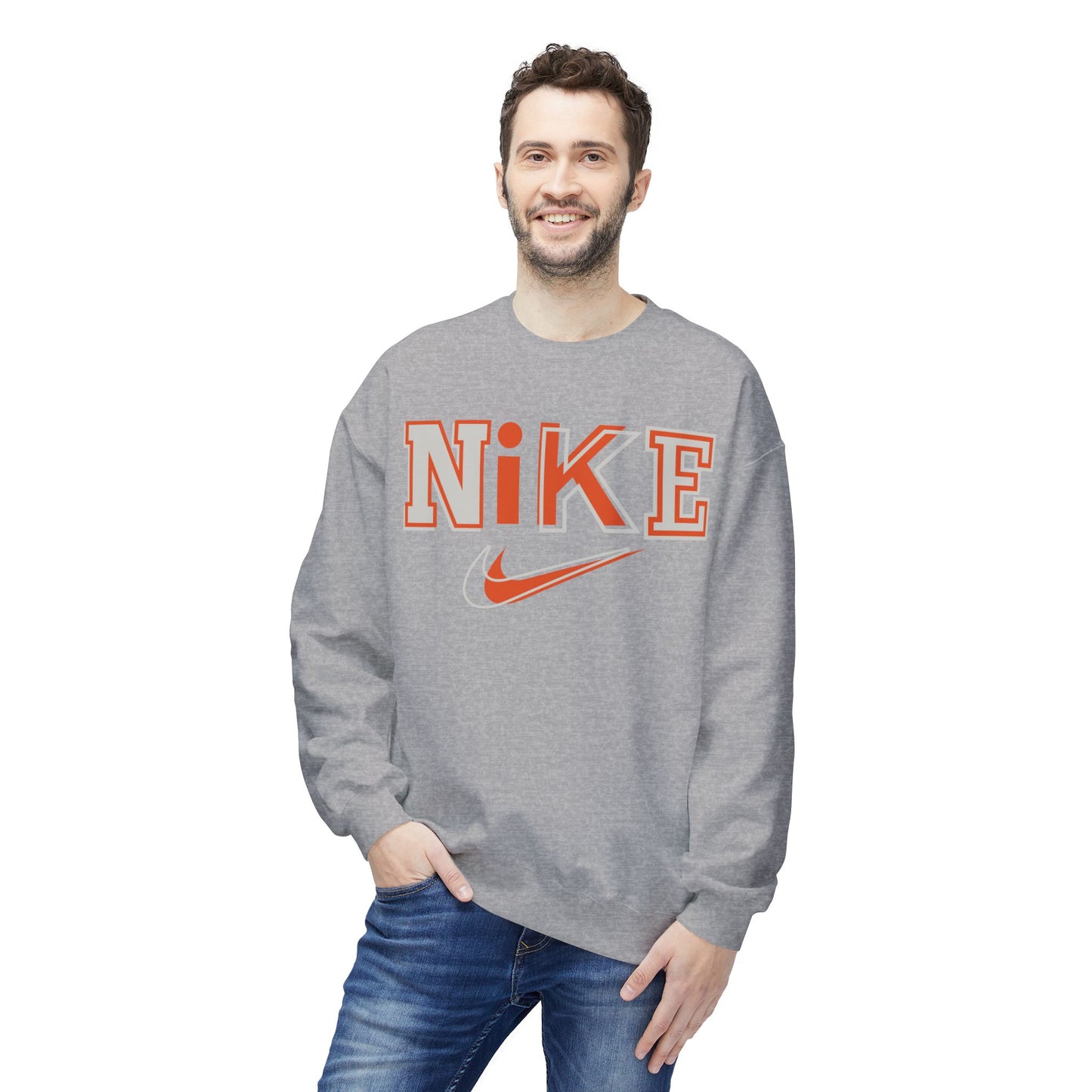 'NIKE' Retro Crewneck