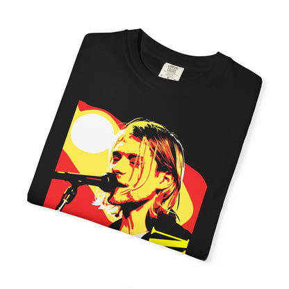 Retro Grunge Music Tee ("NIRVANA" Vertical Text)