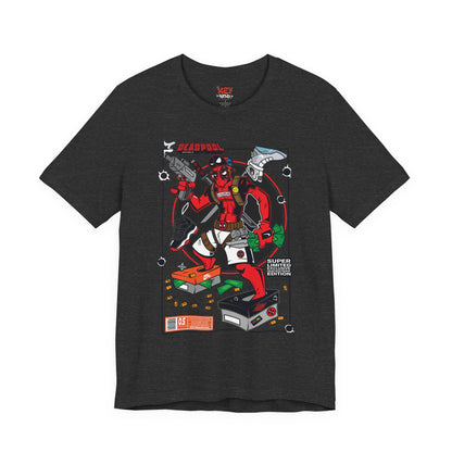 Deadpool Arcade Graphic Tee — Retro Gaming Comic T-Shirt