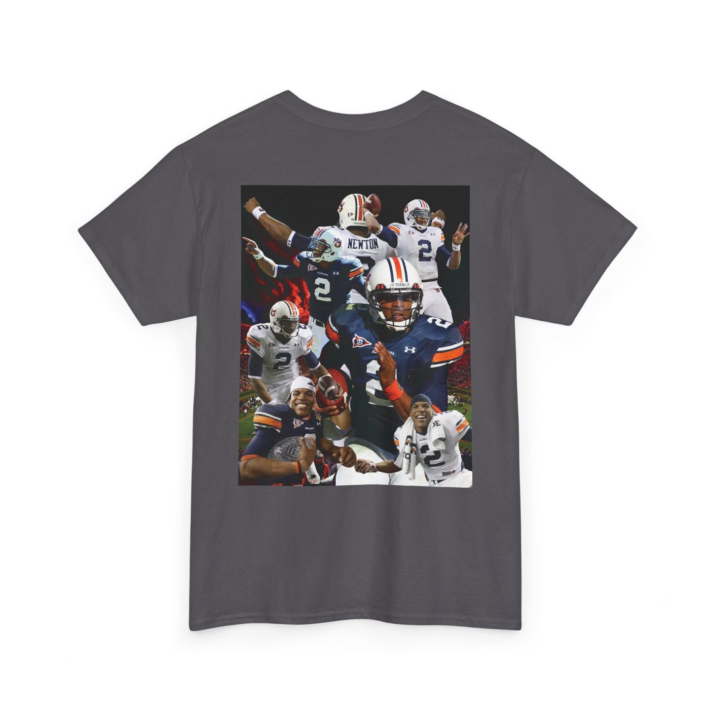 Cam Newton #2 Auburn Sports Tee, Unisex Cotton T-Shirt for Game Day, Fan Apparel, Gift for Sports Lovers, Unique Graphic Tee, Casual Wear