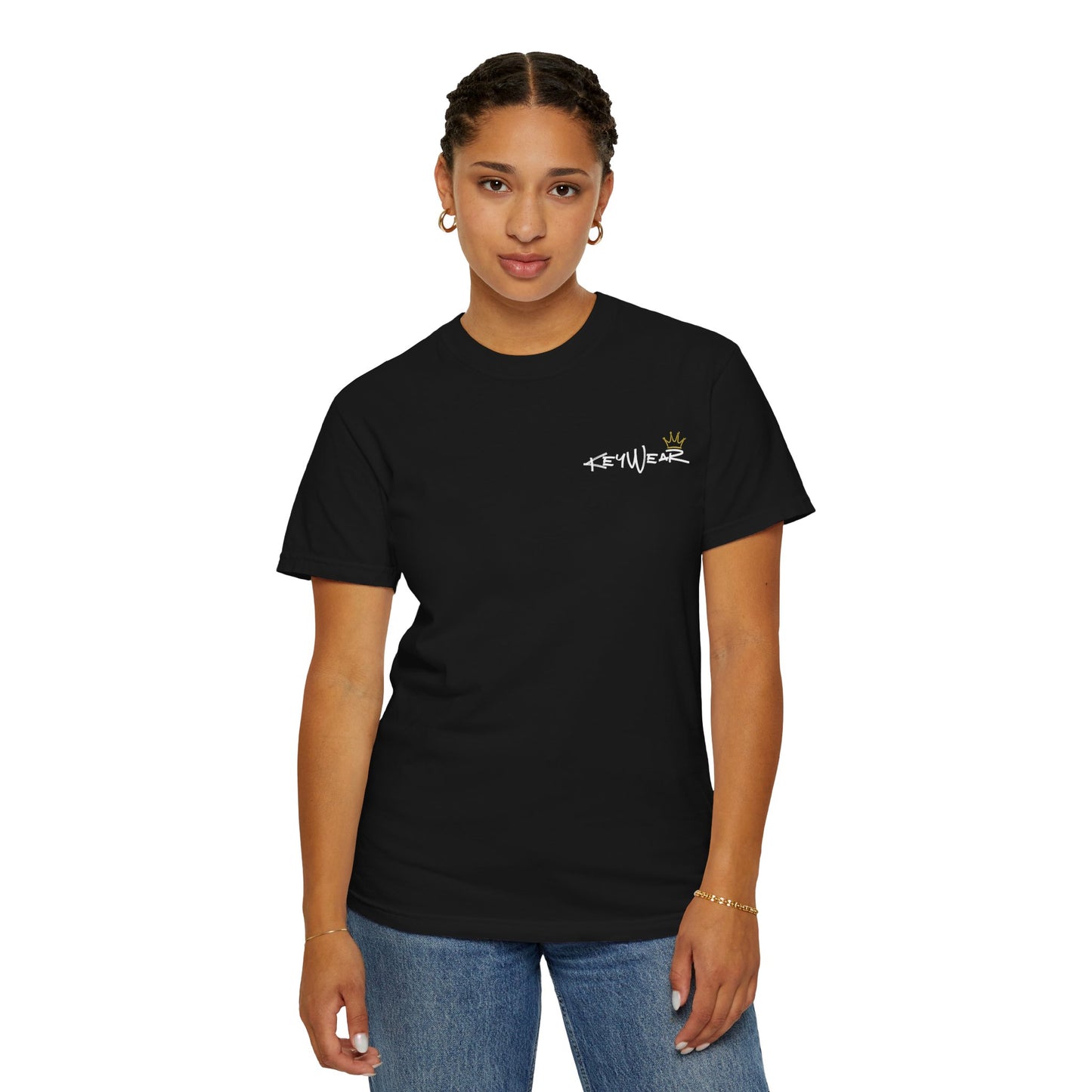 Skeleton Hand Holding Red Rose Graphic Tee