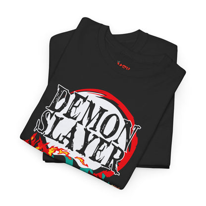 Demon Slayer Graphic Tee — Anime Flame Action Shirt