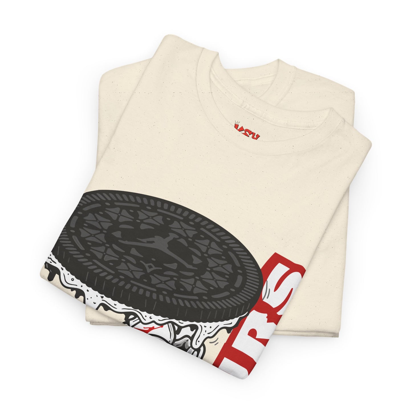 KeyWear Graphic Tee — Oreo Sneaker Sandwich Design ("FOURS")
