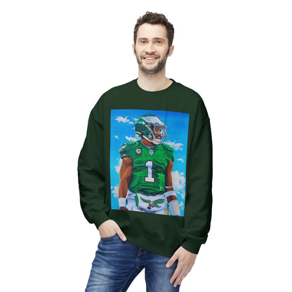 Jalen Hurts Athletic Art Fleece Crewneck Sweatshirt