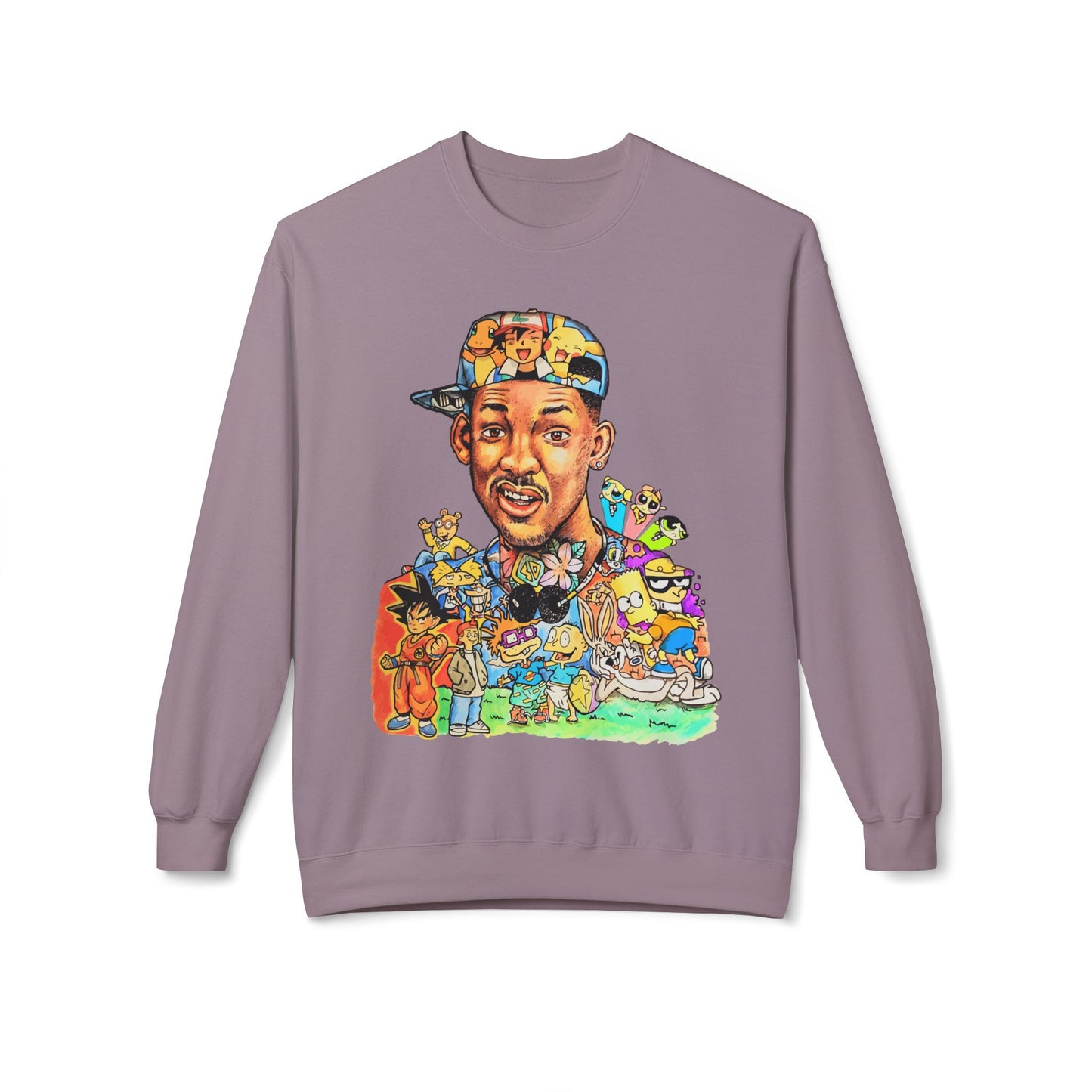 Retro ’90s Cartoon Portrait Crewneck Sweatshirt