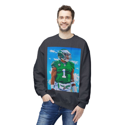 Jalen Hurts Athletic Art Fleece Crewneck Sweatshirt