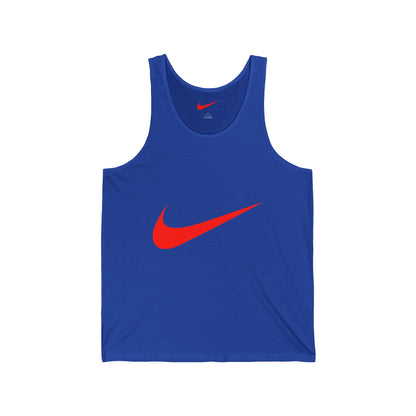 Red Swoosh Tank Top