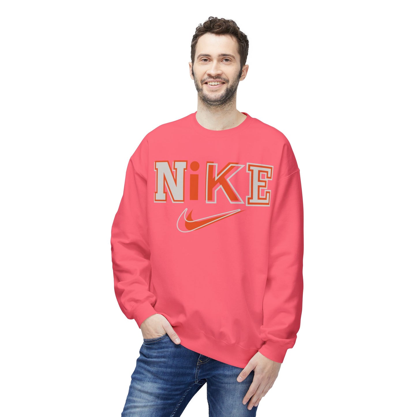 'NIKE' Retro Crewneck