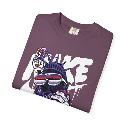 Retro Graffiti Statue of Liberty Illustration (’Like’ Spray Can)