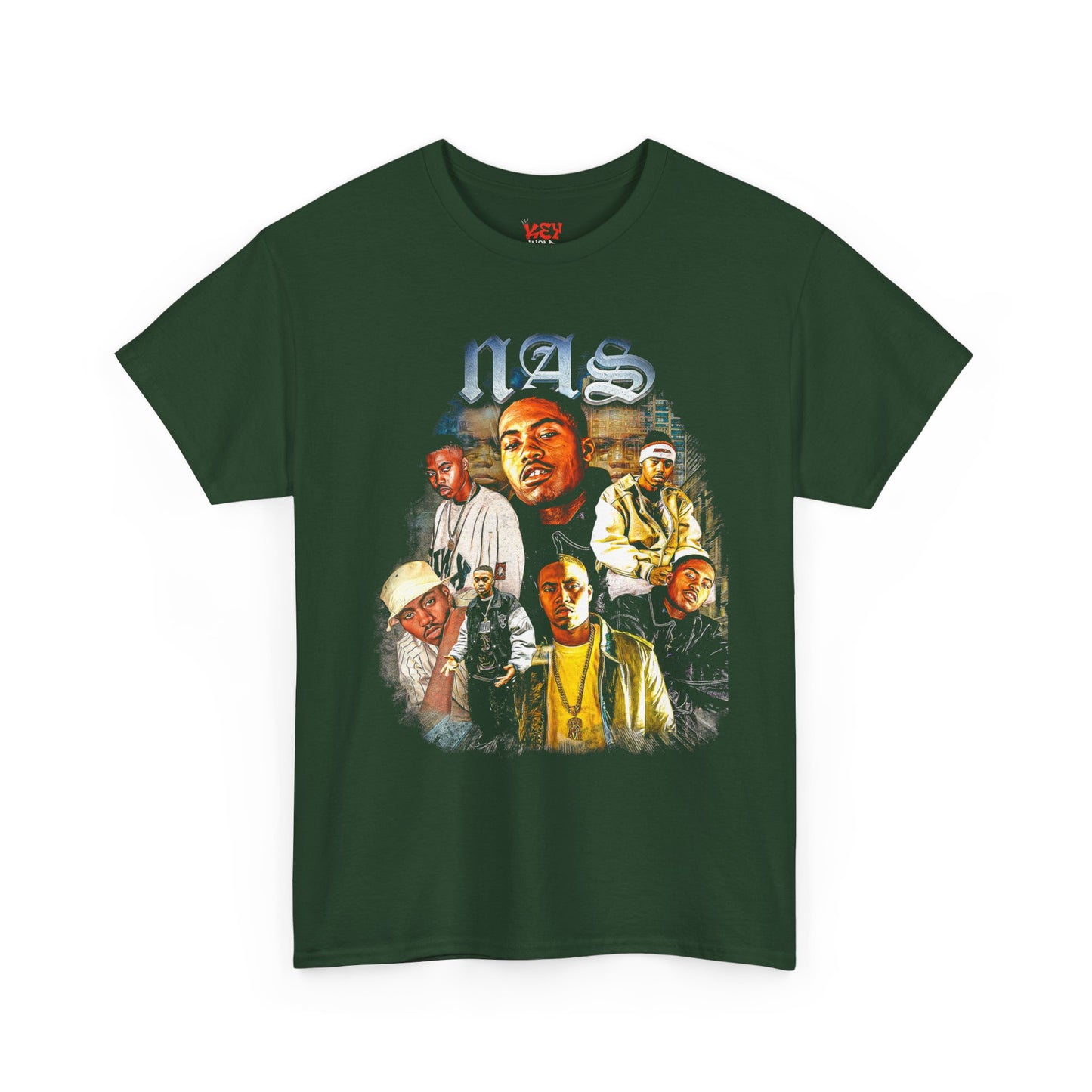 Nas Graphic Tee  Vintage Hip Hop Portrait Collage