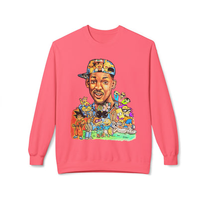 Retro ’90s Cartoon Portrait Crewneck Sweatshirt