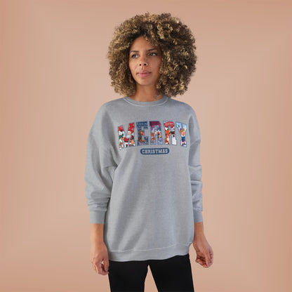 Merry Christmas Crewneck Sweatshirt — Festive Holiday Graphic Pullover