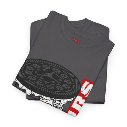 KeyWear Graphic Tee — Oreo Sneaker Sandwich Design ("FOURS")
