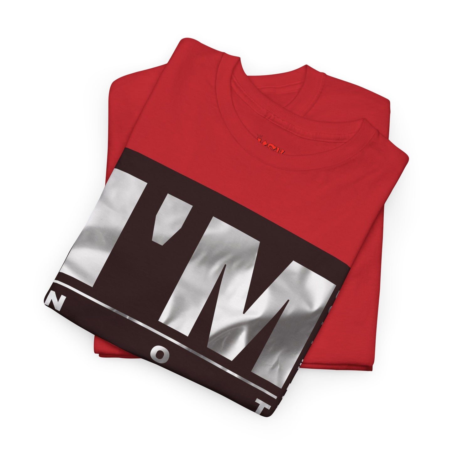 I'm Not Perfect Graphic Tee — Bold Monochrome Statement Shirt