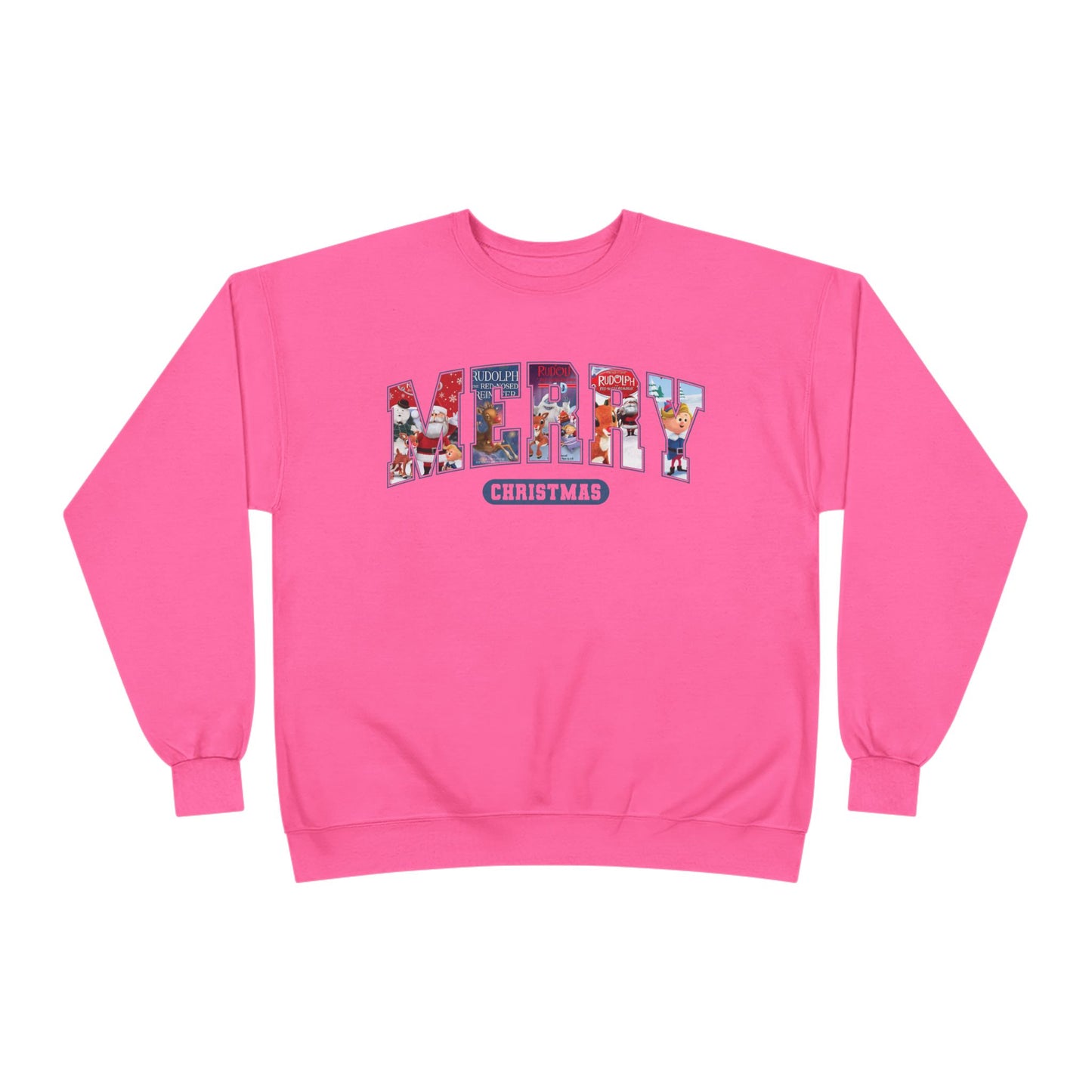 Merry Christmas Crewneck Sweatshirt — Festive Holiday Graphic Pullover