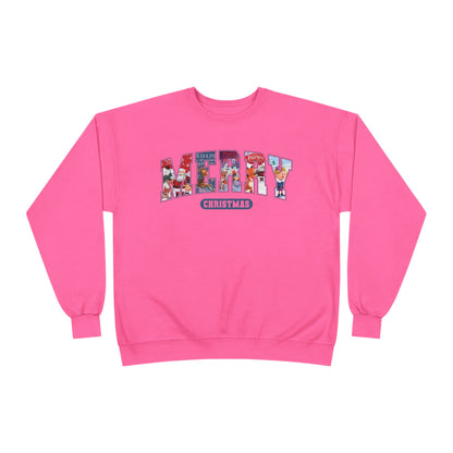 Merry Christmas Crewneck Sweatshirt — Festive Holiday Graphic Pullover