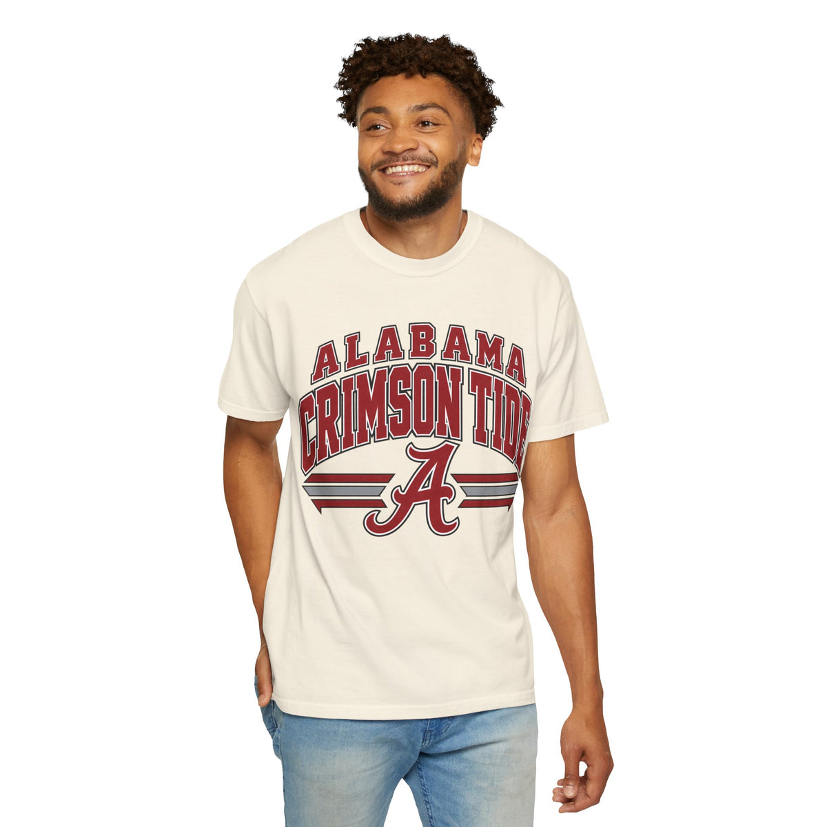 Alabama Crimson Tide Graphic T-Shirt — Vintage Collegiate Football Tee