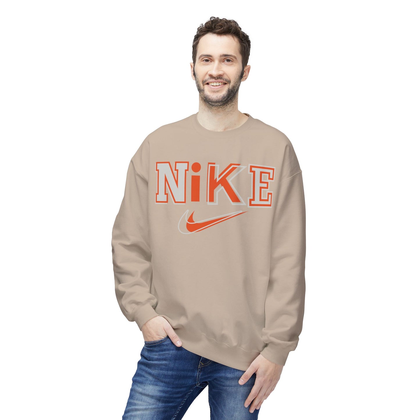 'NIKE' Retro Crewneck
