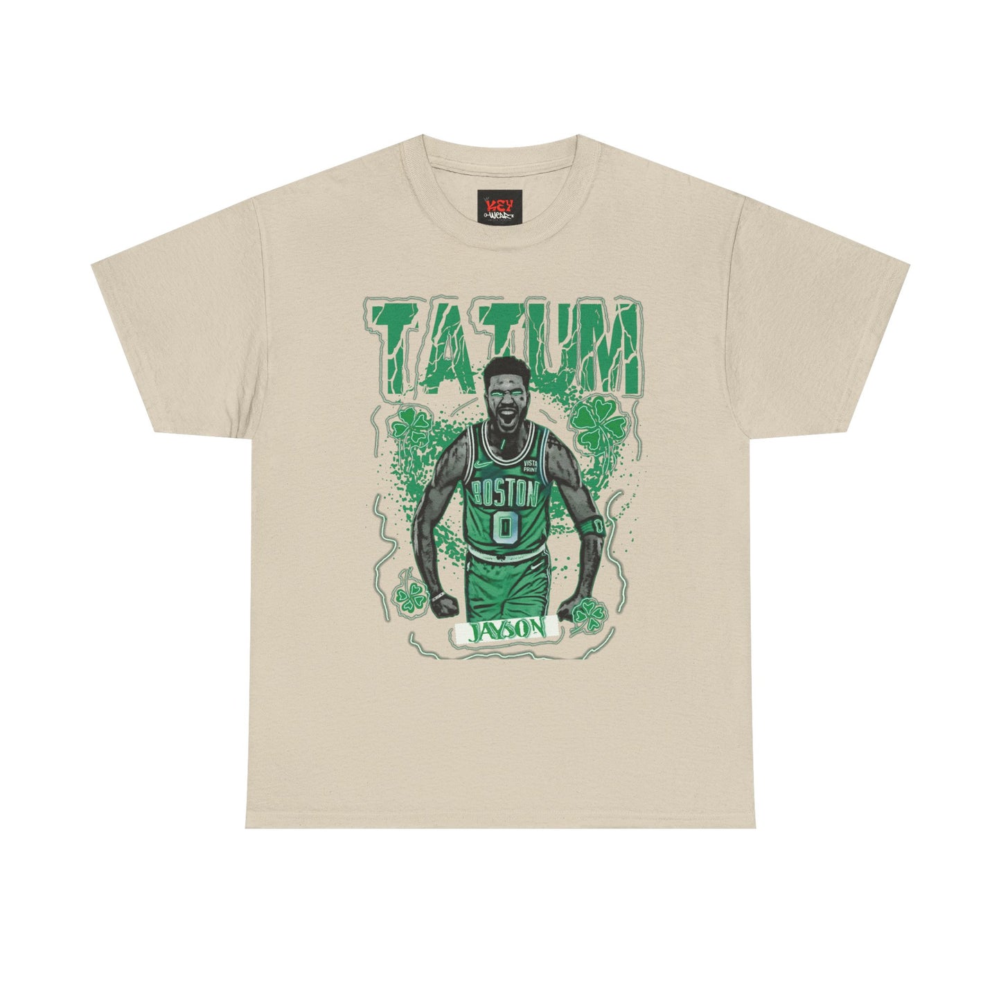 JT Boston Celtics Unisex Heavy Cotton Tee - Tatum Graphic Shirt, Sports Apparel, Basketball Fan Gear, Gift for Celtics Fans, Casual Wear