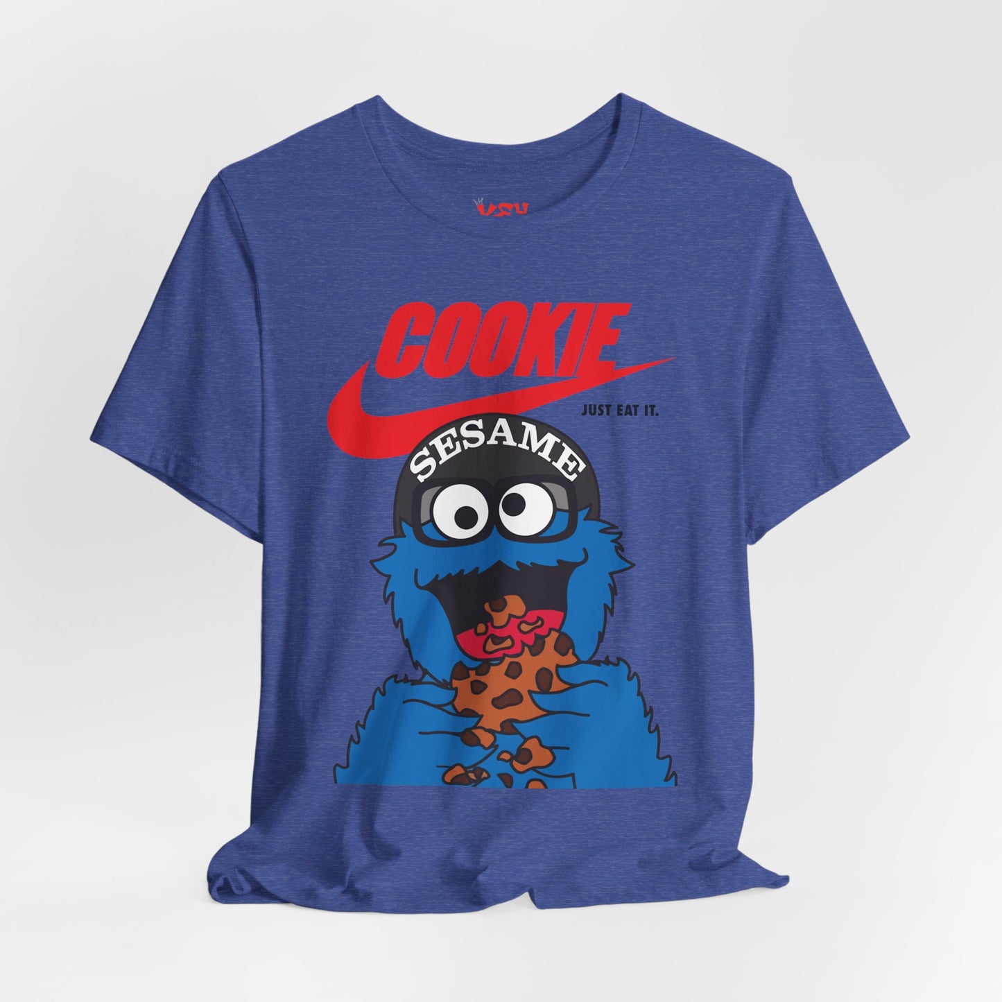 Cookie Monster Graphic Tee — "Cookie" Logo & Bite-Ready Sesame Design