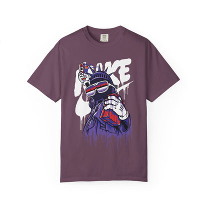 Retro Graffiti Statue of Liberty Illustration (’Like’ Spray Can)