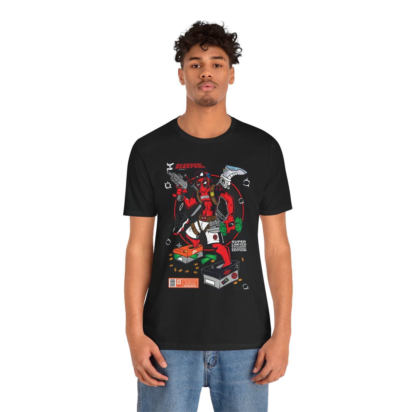 Deadpool Arcade Graphic Tee — Retro Gaming Comic T-Shirt