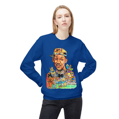 Retro ’90s Cartoon Portrait Crewneck Sweatshirt