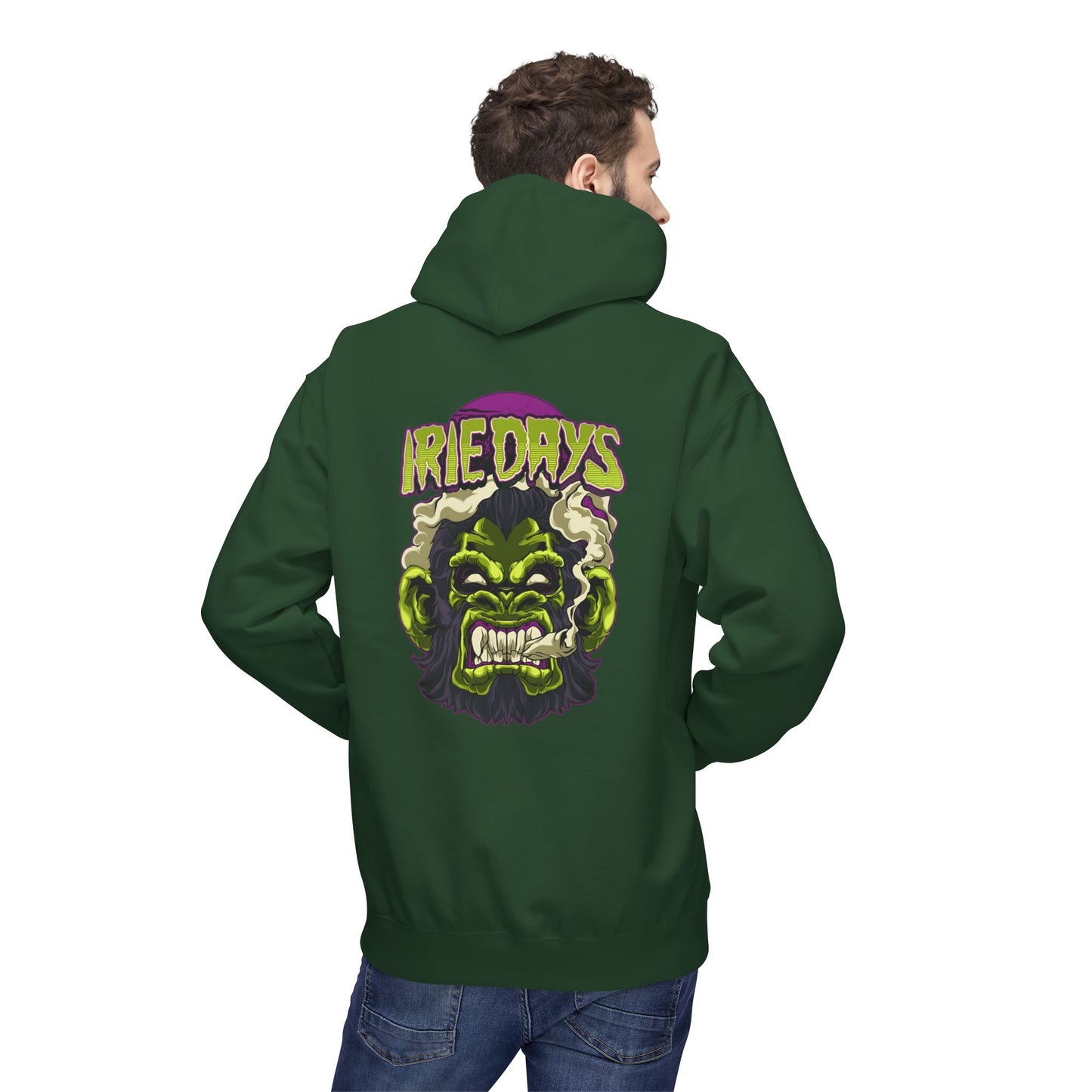 Irie Days Gorilla Graphic Hoodie — Green Monster Streetwear Pullover