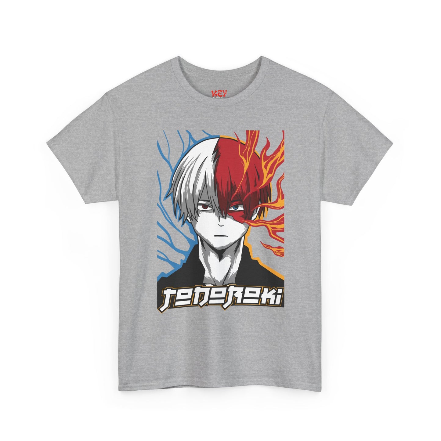 Shoto Todoroki Split Flame & Ice Graphic Tee