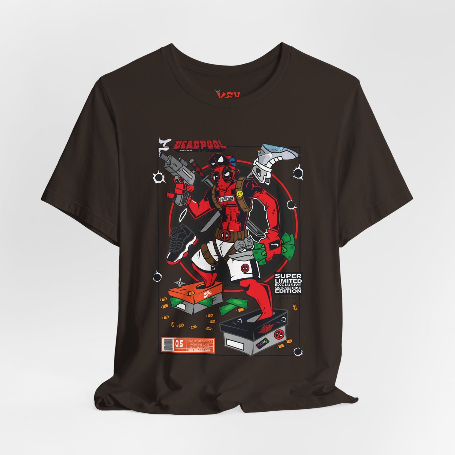 Deadpool Arcade Graphic Tee — Retro Gaming Comic T-Shirt