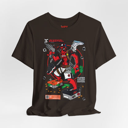 Deadpool Arcade Graphic Tee — Retro Gaming Comic T-Shirt