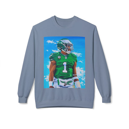 Jalen Hurts Athletic Art Fleece Crewneck Sweatshirt