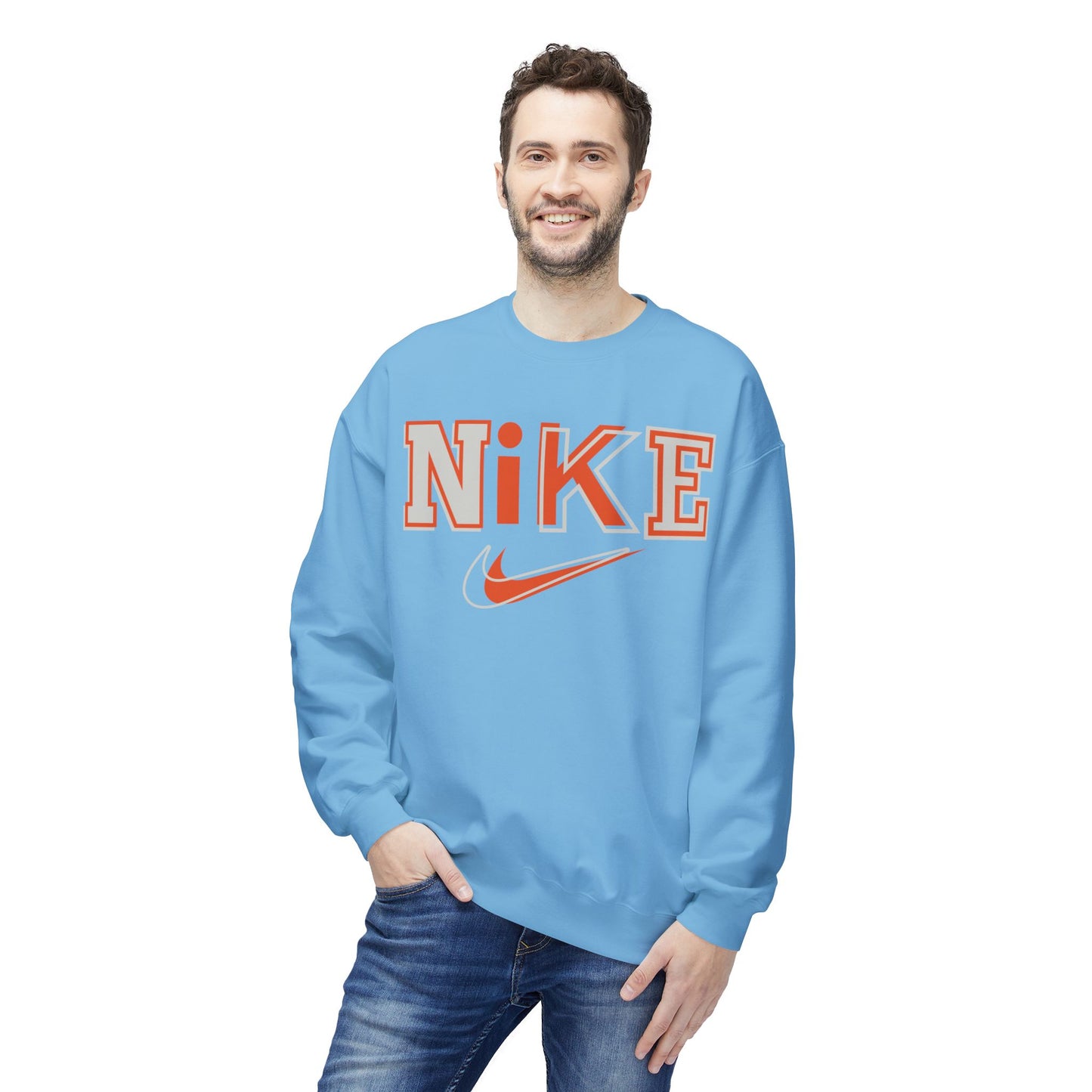 'NIKE' Retro Crewneck