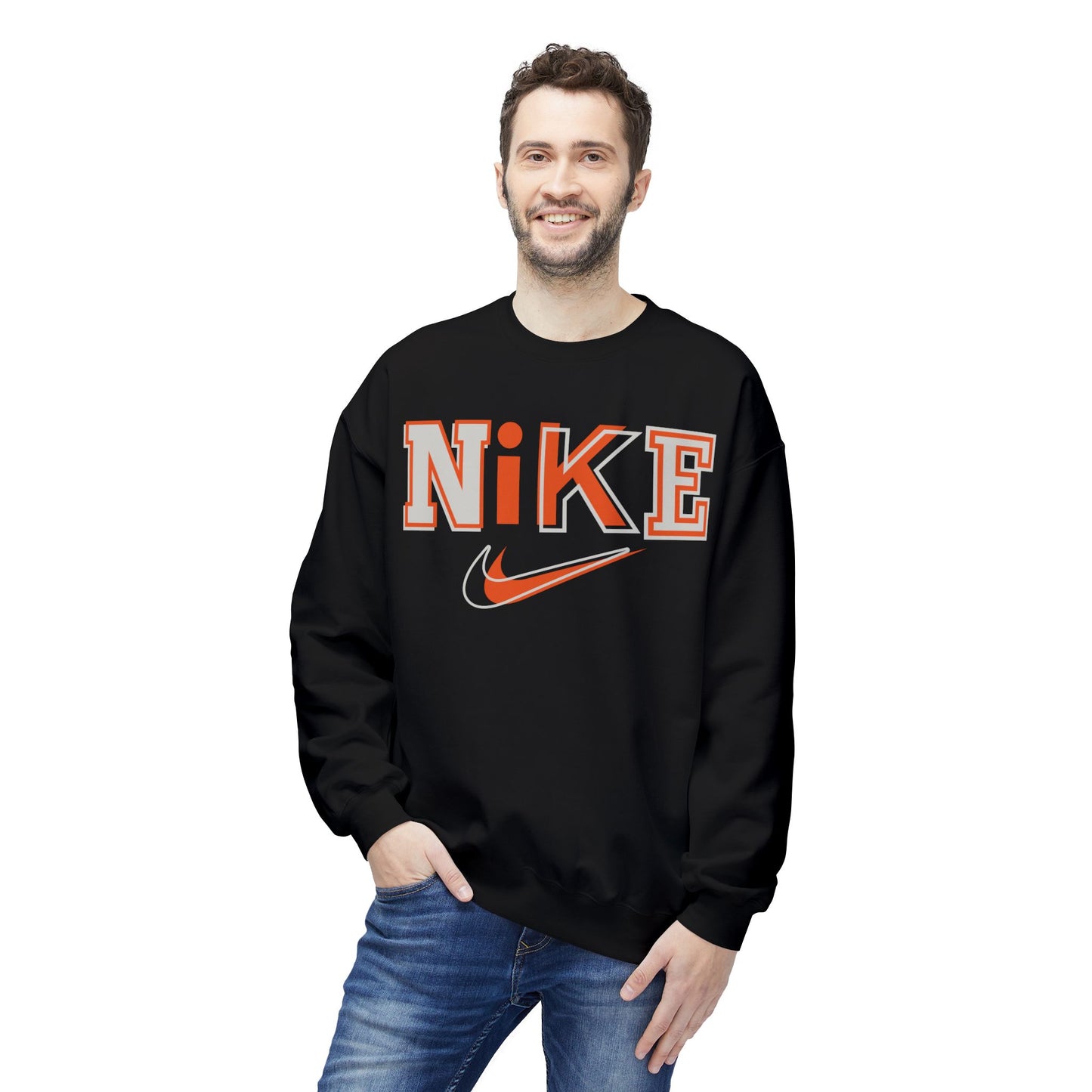 'NIKE' Retro Crewneck