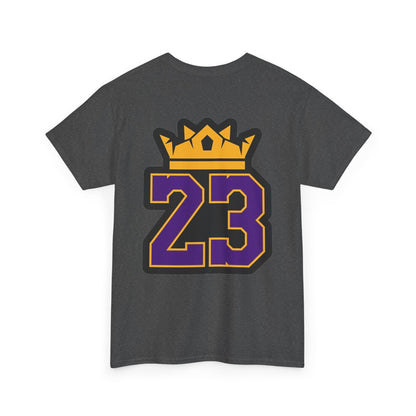 King Crown 23 Tee – Purple & Gold Sports Number Shirt