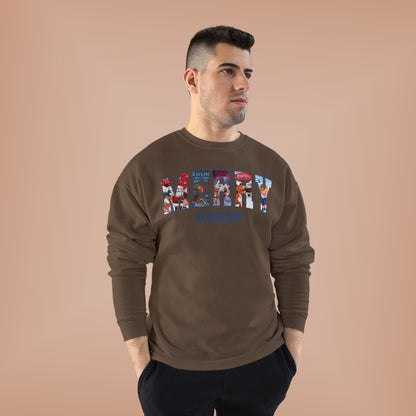 Merry Christmas Crewneck Sweatshirt — Festive Holiday Graphic Pullover