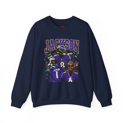 Lamar Jackson Graphic Crewneck Sweatshirt | Cozy Sports Apparel | Unisex Casual Wear | Perfect for Game Day, Gifts, Stylish & Comfy Sweatshirt
