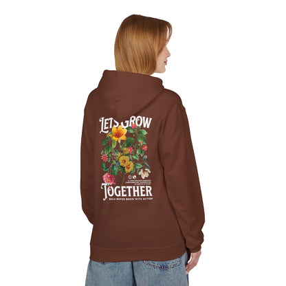Lets Grow Together Floral Hoodie