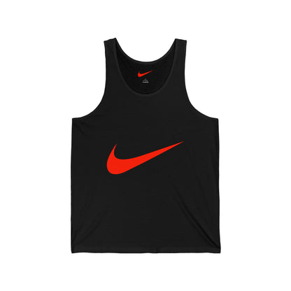Red Swoosh Tank Top